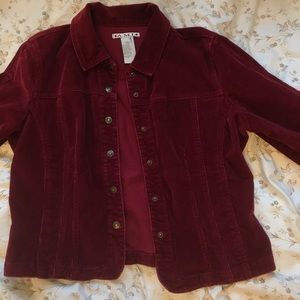 Corduroy trucker jacket with a western flair